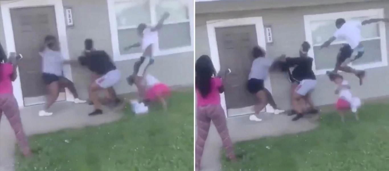 Σοκαριστικές σκηνές στις ΗΠΑ: Μαύροι νεαροί ξυλοκοπούν άγρια έγκυο με το παιδάκι της - Τους πάταγαν το κεφάλι (βίντεο)